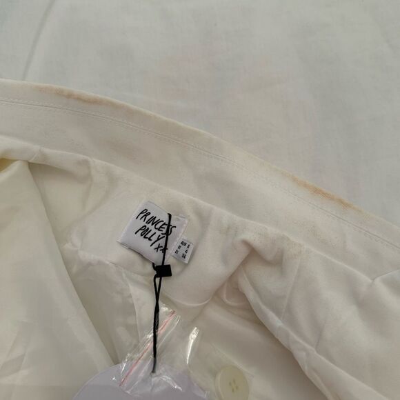 Princess Polly SAZAN BLAZER & SHORTS WHITE - Picture 8 of 10